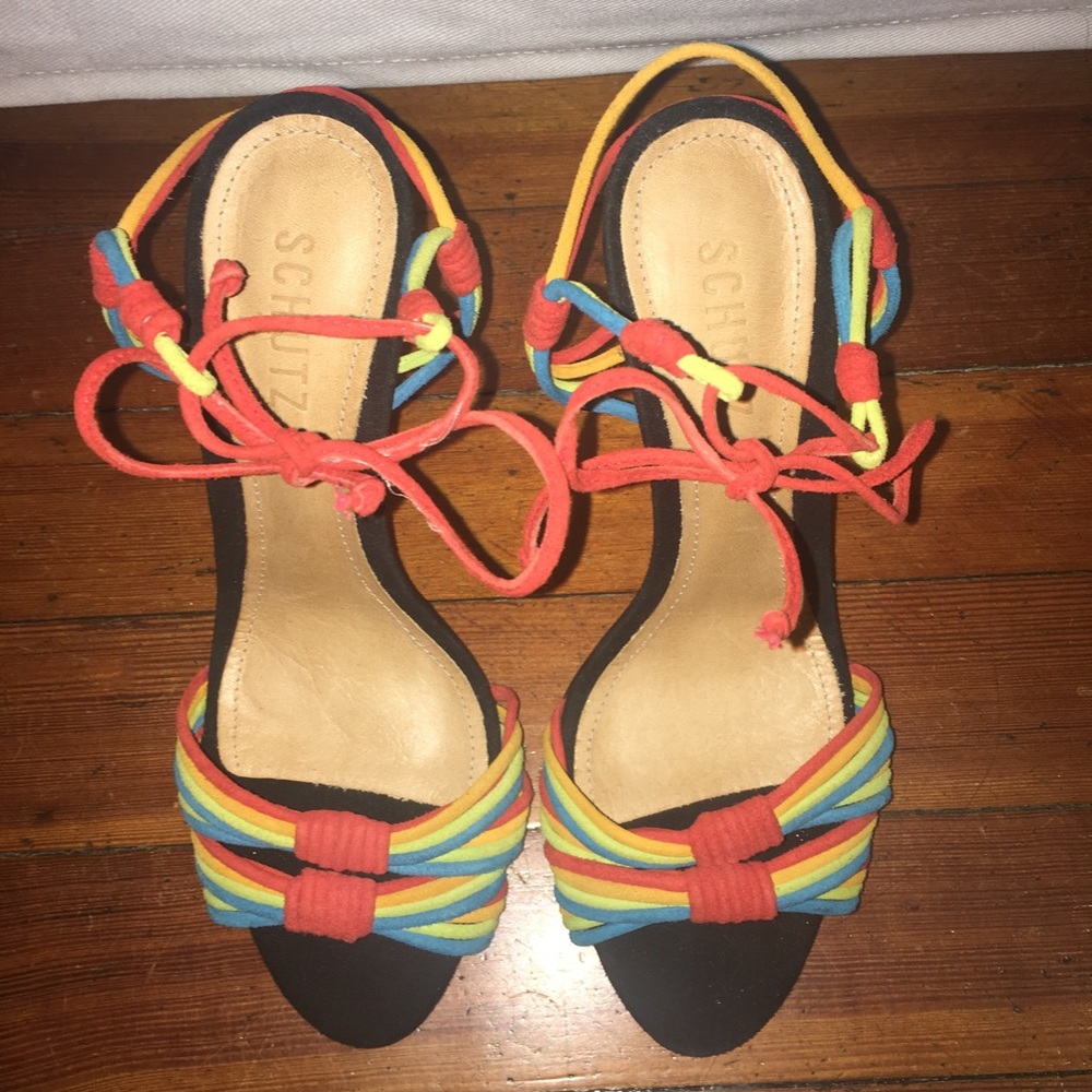 New Schutz strappy heels